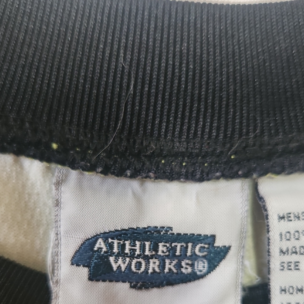 Athletic Works Black Ribbed Collar Sweatshirt - Picture 2 of 5
